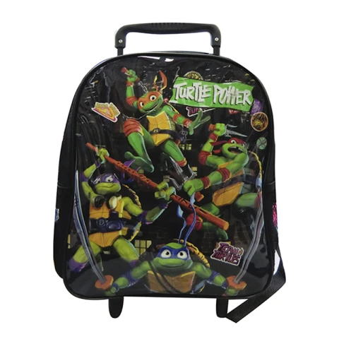 Mochila Infantil Tortugas Ninjas con Carro 30 x 24 cm U