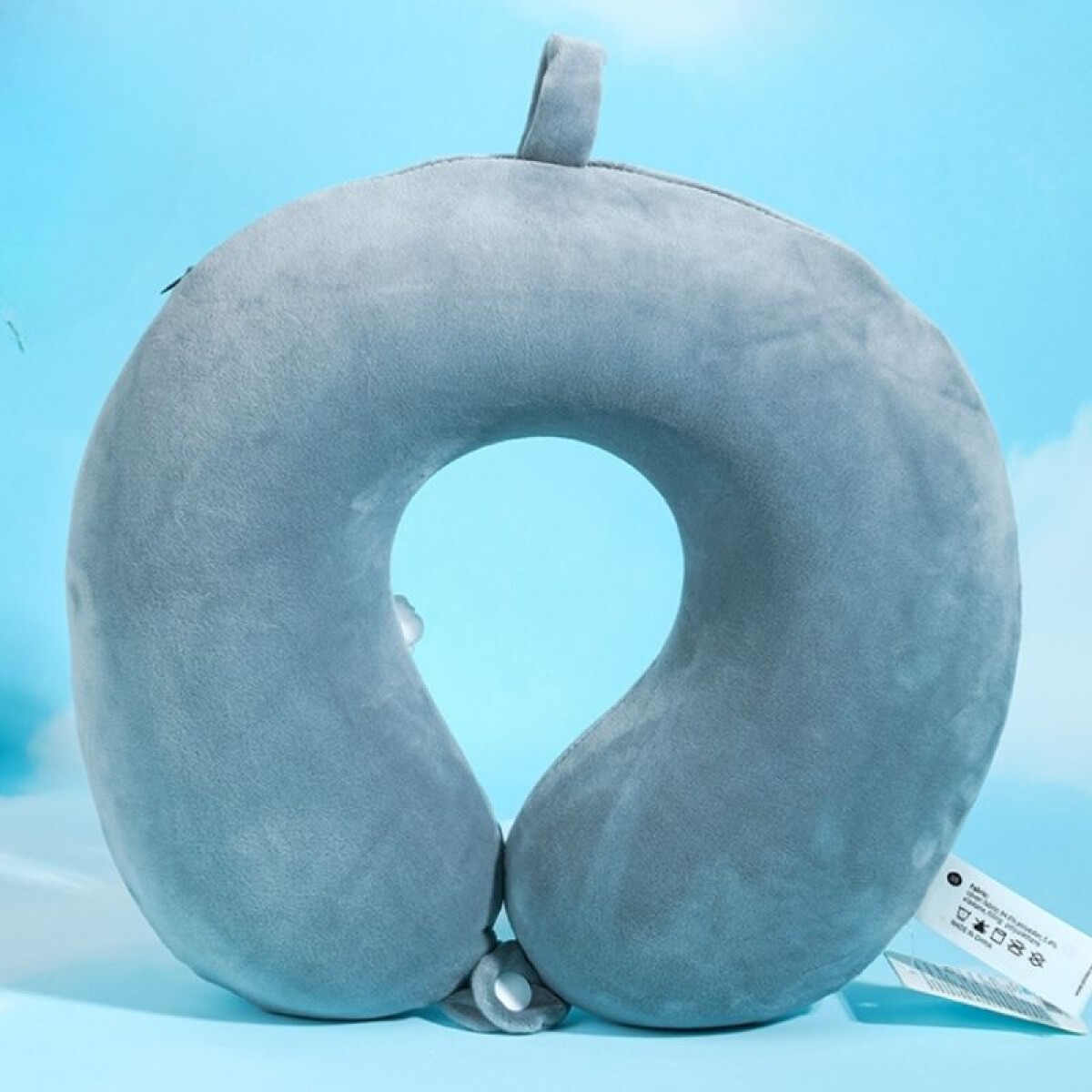Almohada De Viaje De Espuma Viscoelástica - Soft - Gris 