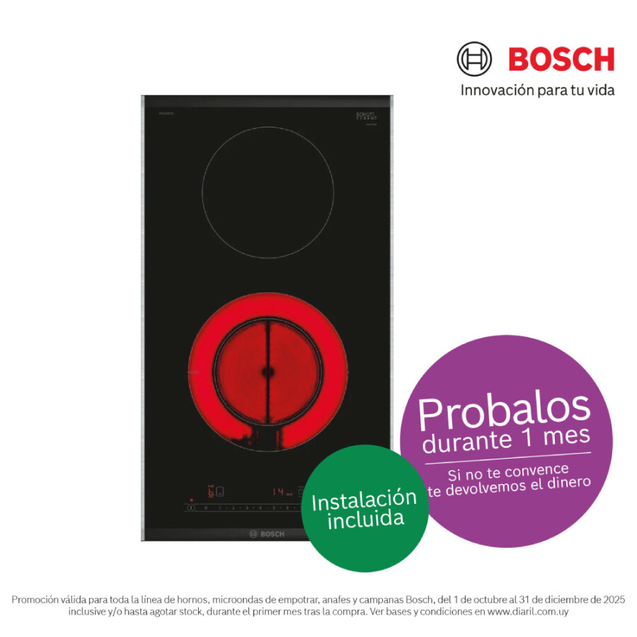 Placa vitroceramica Bosch 30 Cm Placa vitroceramica Bosch 30 Cm