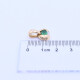 Colgante oro 18k 2 tonos con esmeralda oval y brillante. Colgante oro 18k 2 tonos con esmeralda oval y brillante.