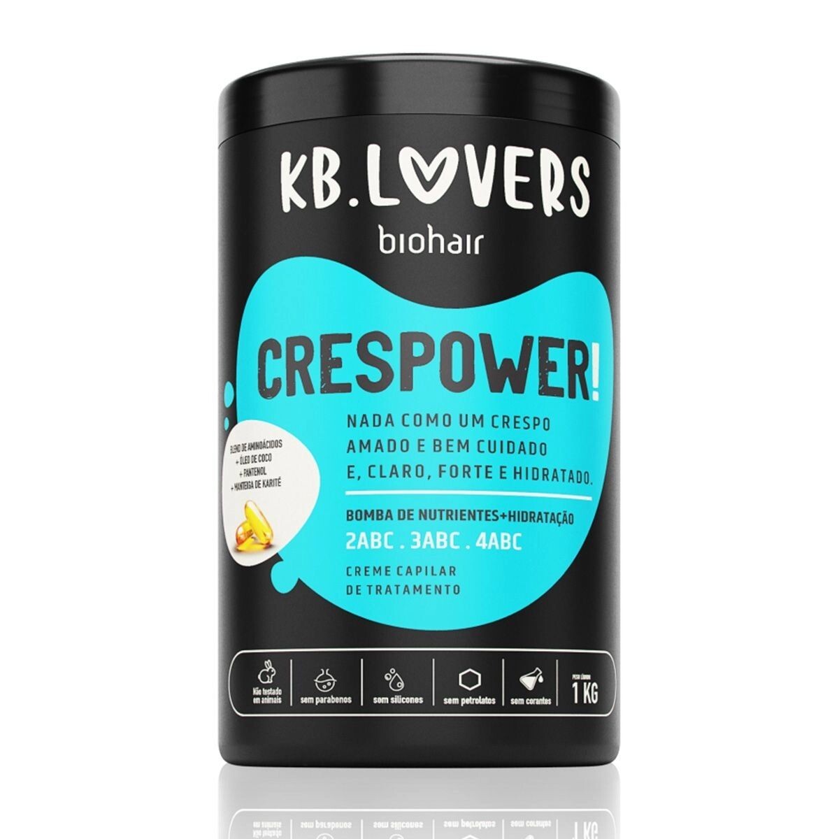Crema Capilar De Tratamiento KB.LOVERS - Crespower Bomba De Nutrientes + Hidratación 