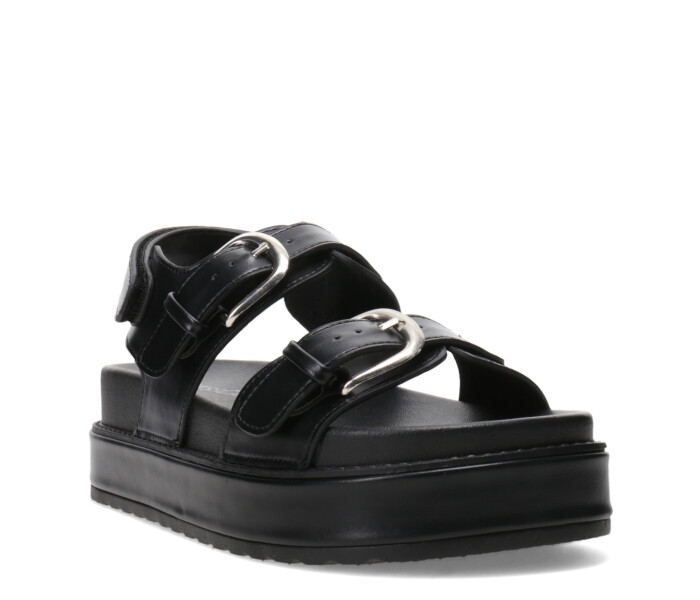 Sandalia KOW con dos tiras Black