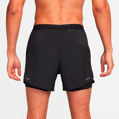 Short Nike Stride Dri-Fit 5'' 2-In-1 Running de Hombre Negro