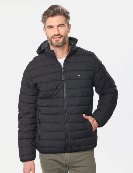 CAMPERA CAPUCHA DESMONTABLE Negro