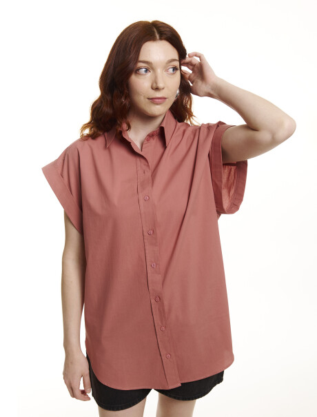 Camisa lisa marsala