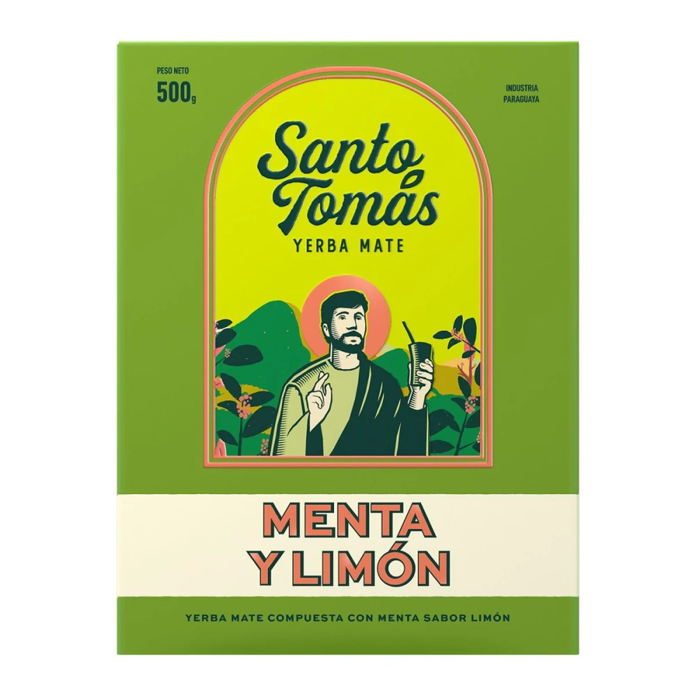 YERBA MATE SANTO TOMAS MENTA LIMON CJ X