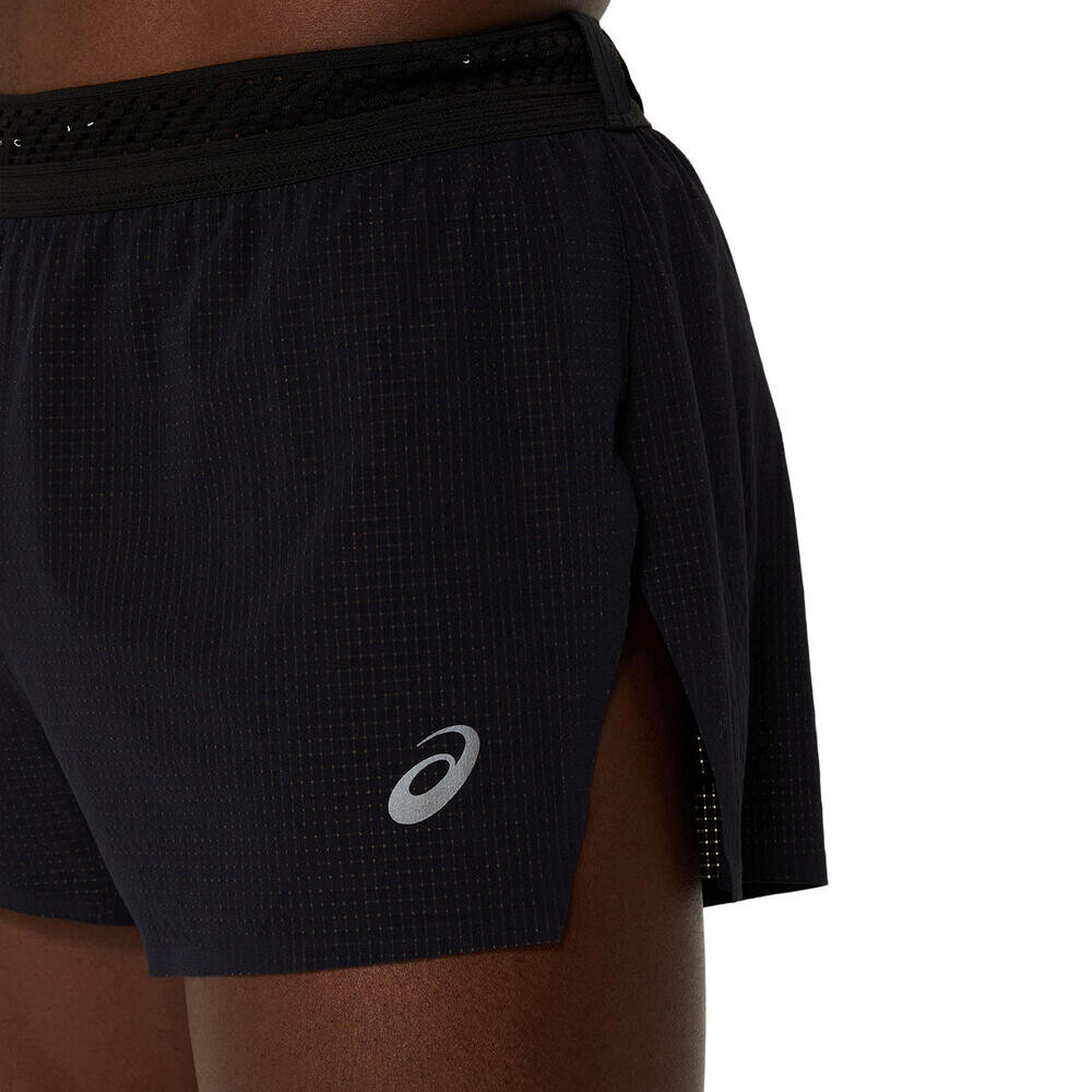 Shorts Running Metarun Split Short Hombre Performance Black