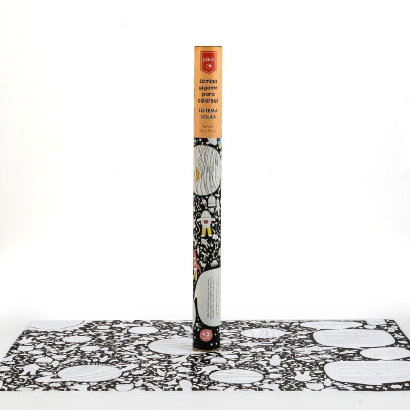Lámina Gigante para Colorear Pika Sistema Solar Lámina Gigante para Colorear Pika Sistema Solar