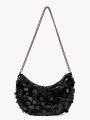 Cartera Sequins Negro