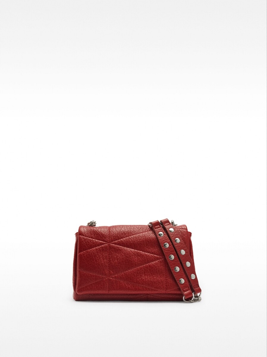 Bolso De Hombro Acolchado - rojo 