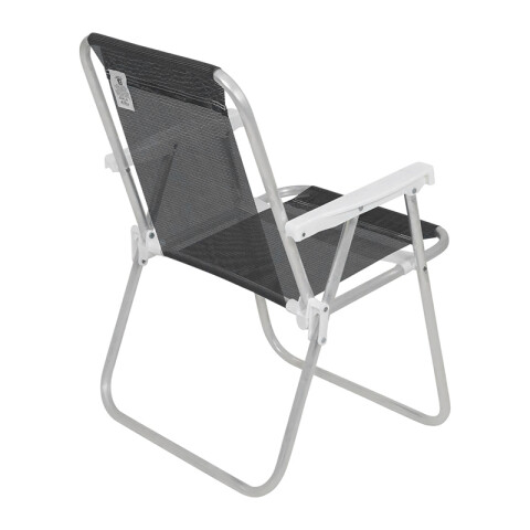 Silla Plegable de Aluminio 1 Posición NEGRO