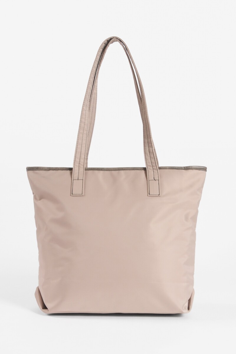 Shopper con monederos removibles beige