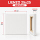 Lienzo 25x25 BLANCO