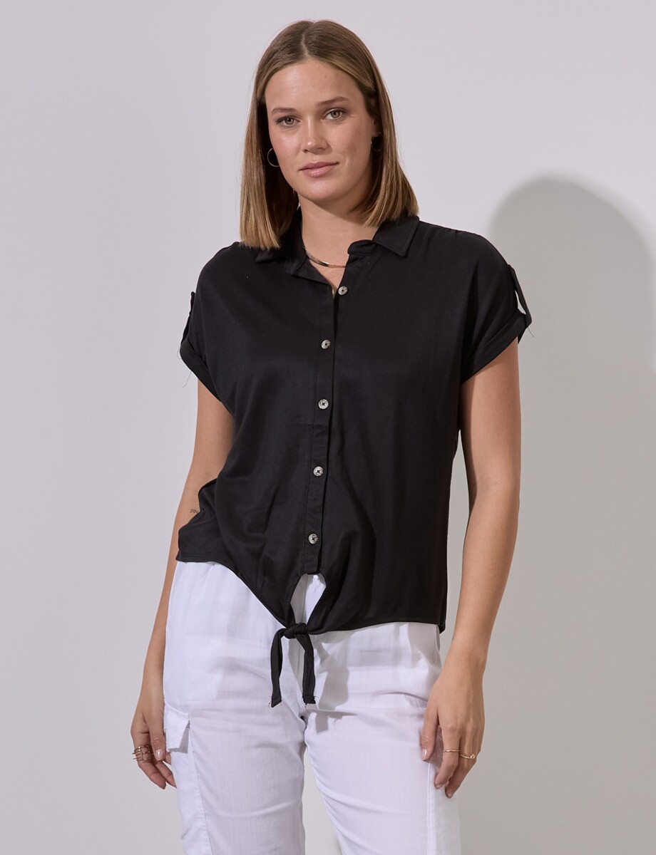 Blusa Botones - Negro 