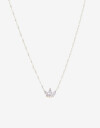 Cadena Corta con Dije Cubic zirconia Collar Con Dije Cubic Plateado - Plateado