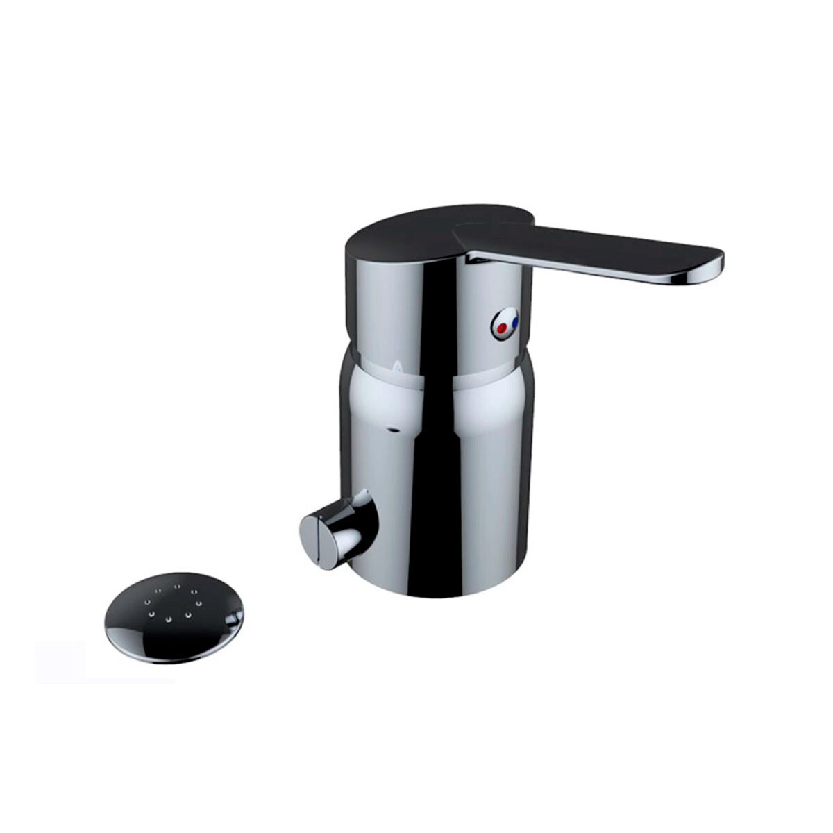 Griferia De Bidet Monocomando Cromo Clever Con Transferencia 