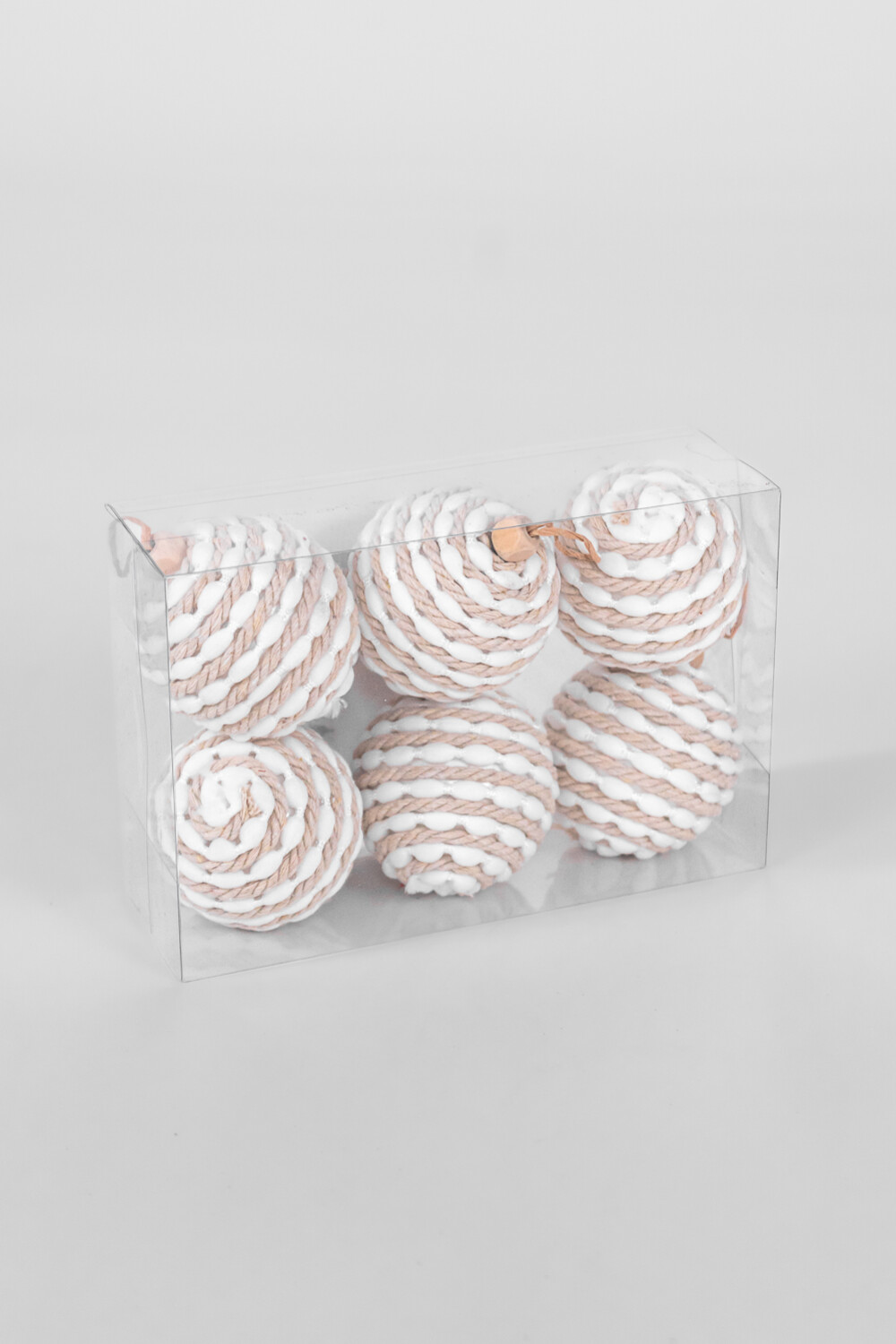 Colgante Esferas Líneas, 6un. Color Unico