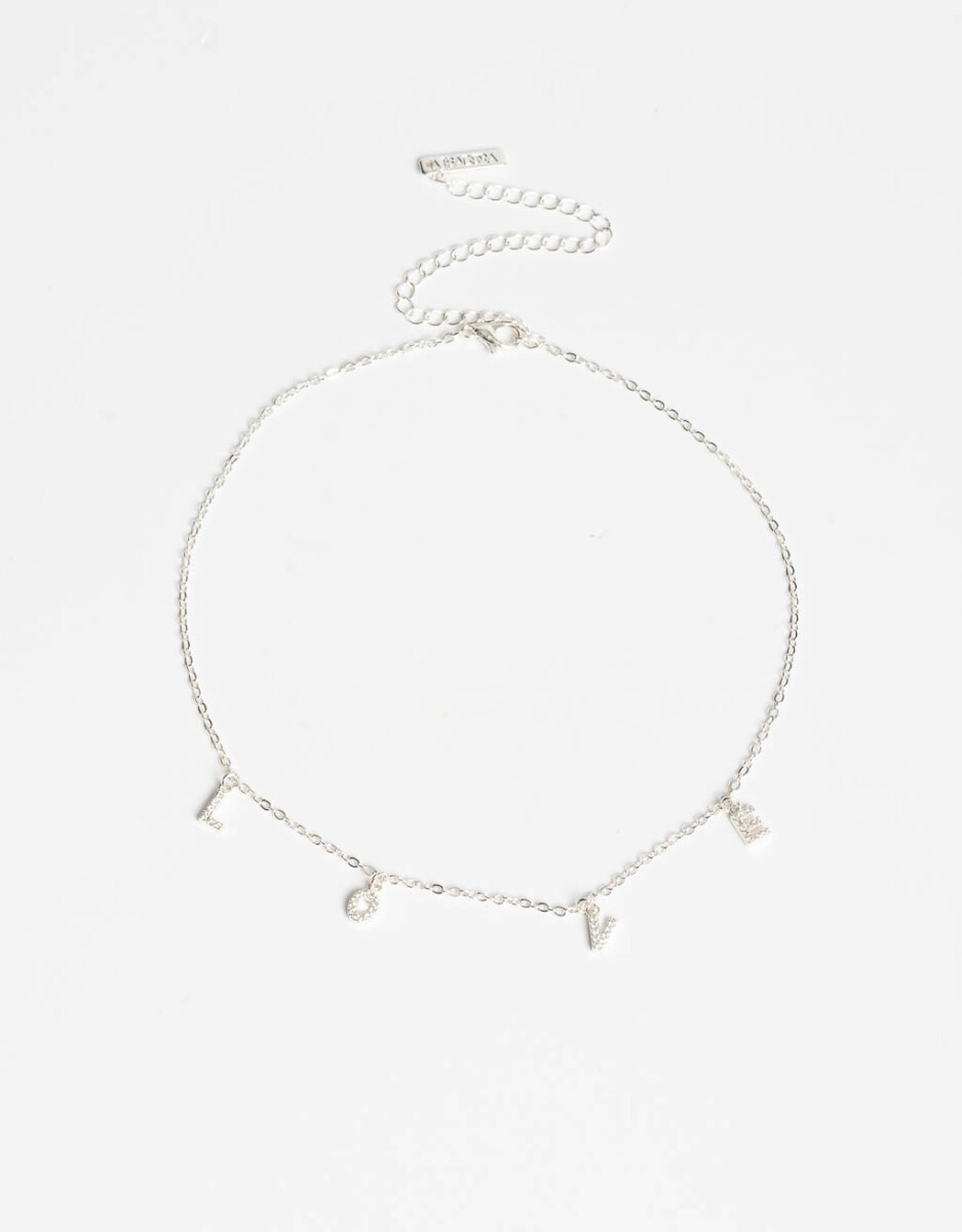 Collar "love" Con Cubic 