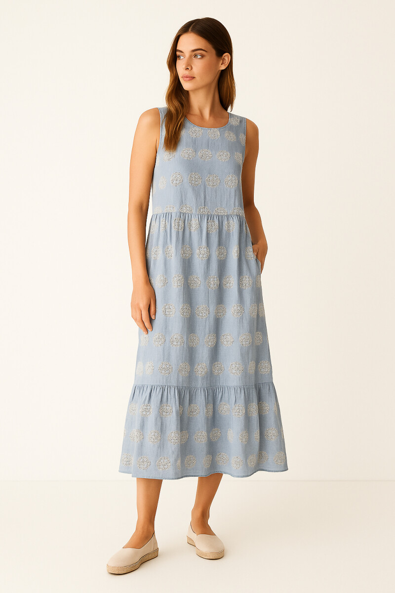 Vestido Susie - Celeste 