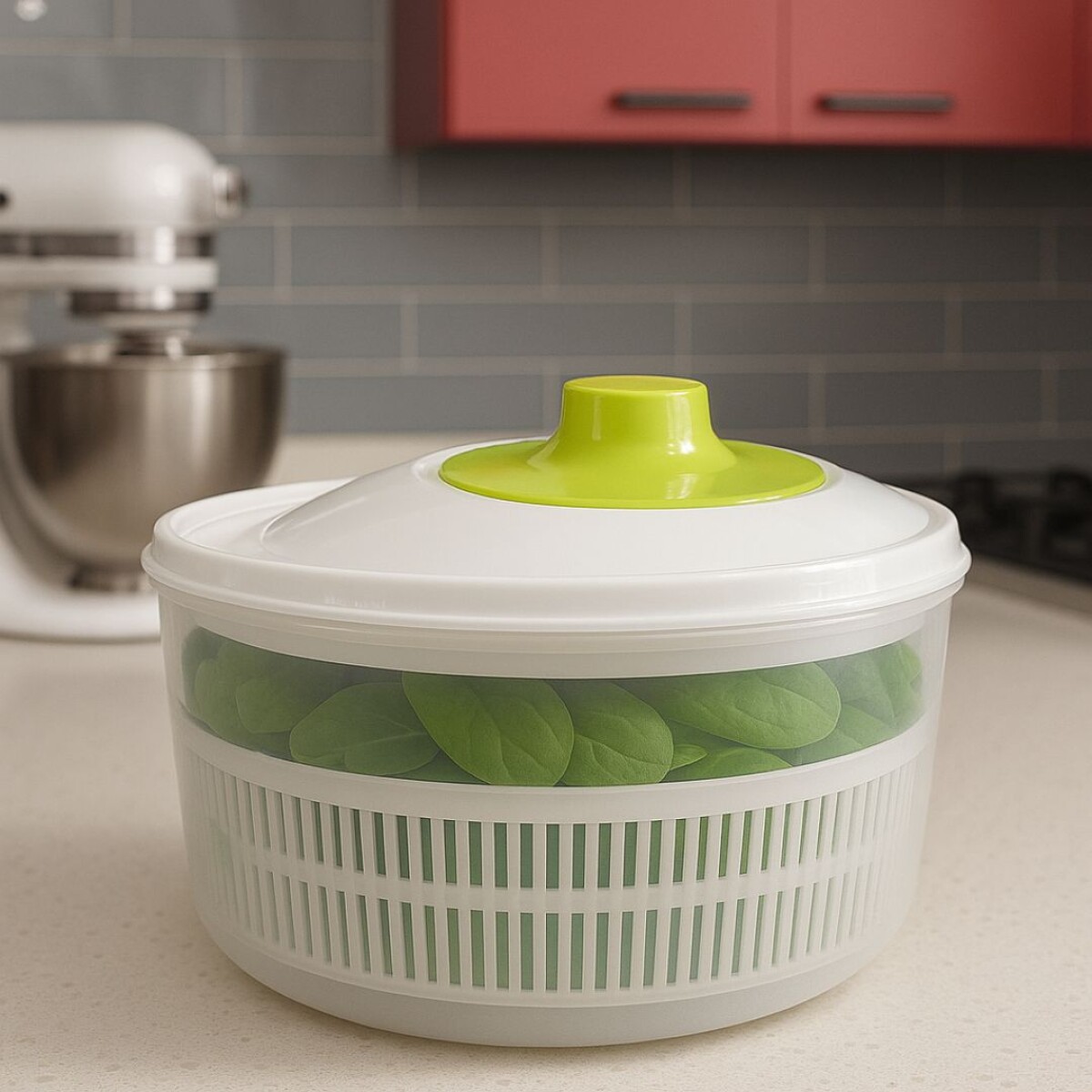 SECADOR CENTRIFUGADOR DE VERDURAS 22X15CM 