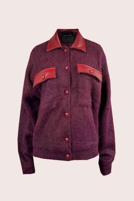 Chaqueta Jagger Burdeo Chaqueta Jagger Burdeo