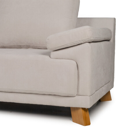 Rinconera Adalia - Tela Microfibra - Chaise izquierdo 9248 (Beige)