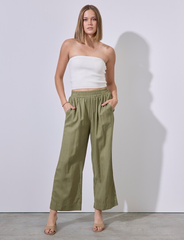 Pantalon Lino OLIVA