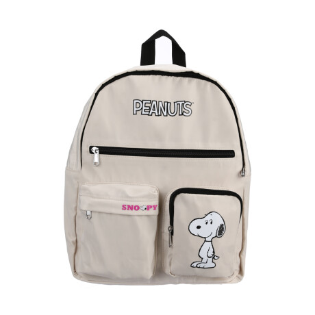 Mochila Snoopy beige