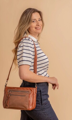 BANDOLERA MORRAL ANEMONA HABANO