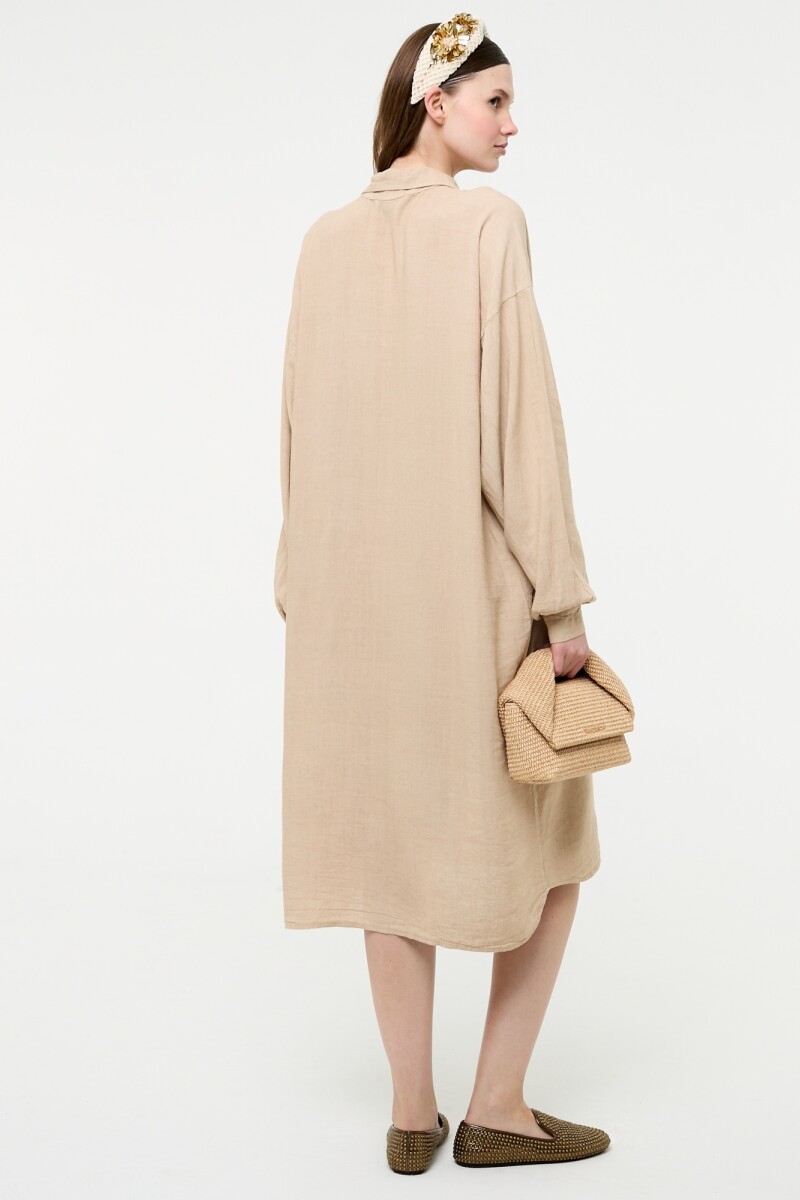 CAMISA LARGA Beige