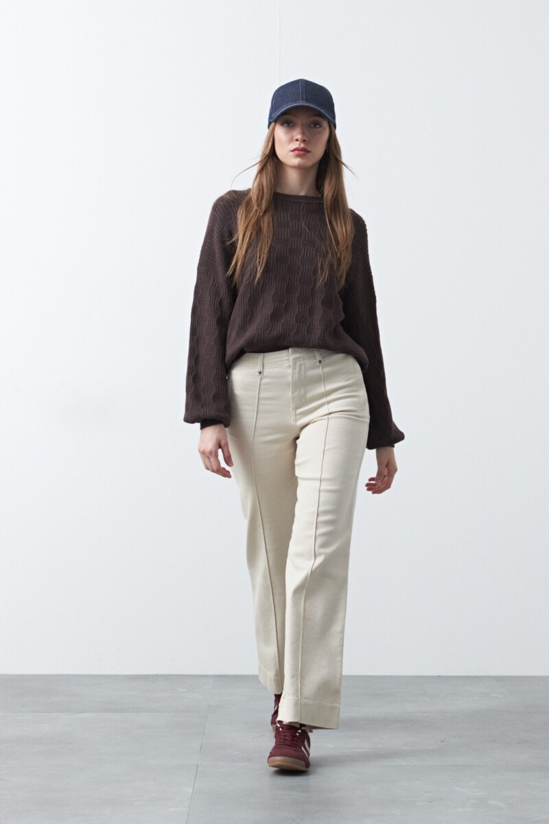 SWEATER CHESS Chocolate