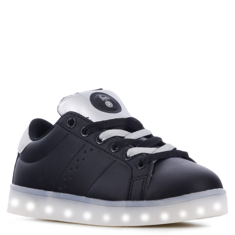 Championes Infantiles Footy Led Urbano Negro