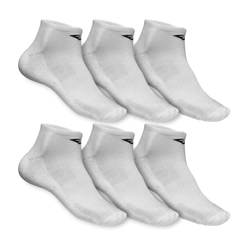 MEDIAS TOBILLERAS EVERLAST POLY 9-11 (6PACK) BLANCO