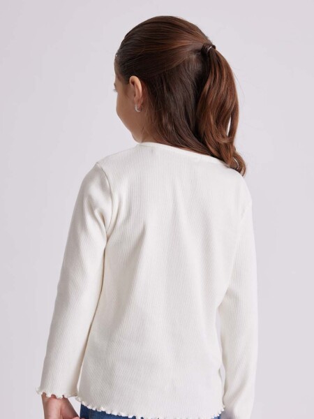 Remera manga larga rib Crudo