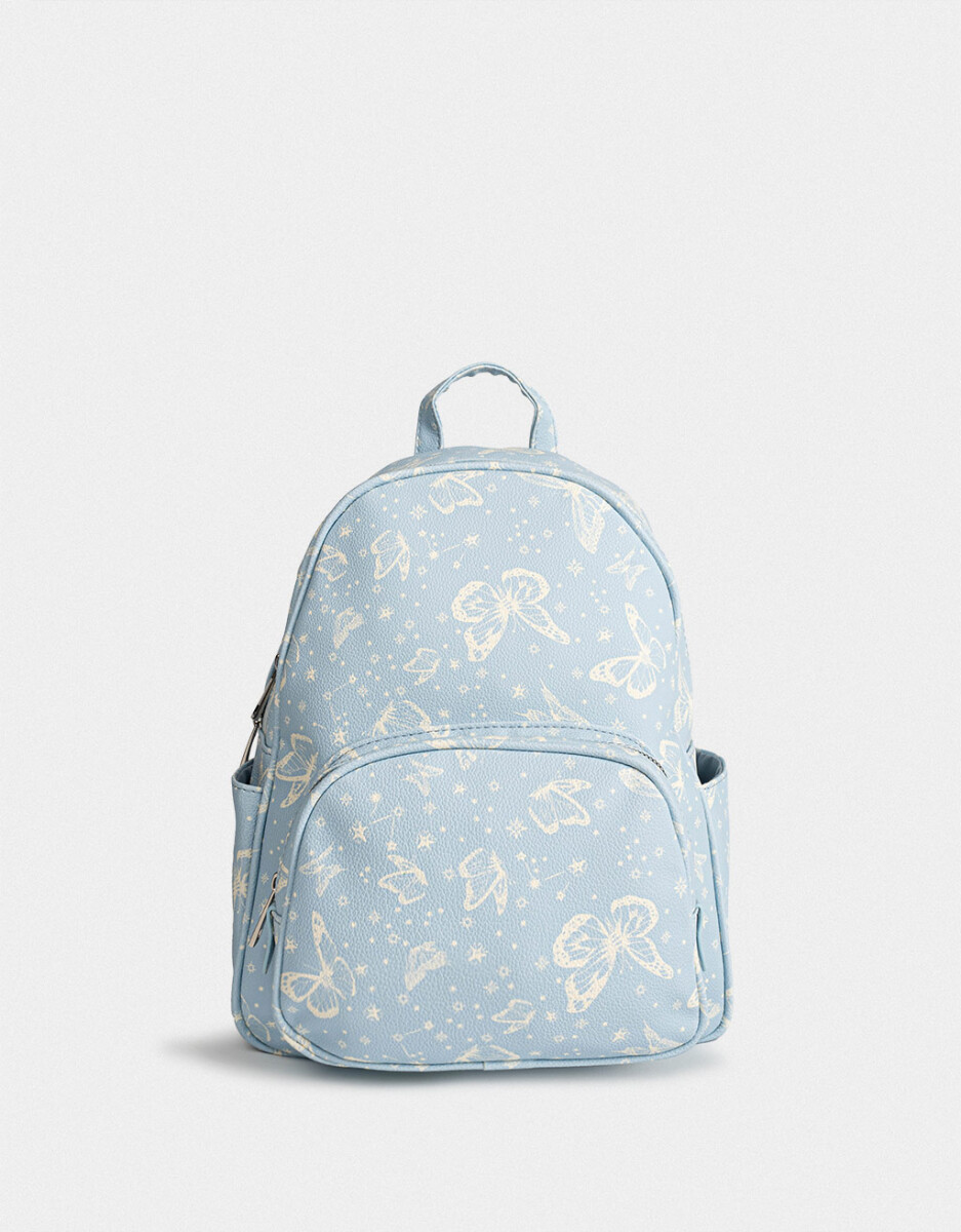 Mochila Cuerina Mariposas 