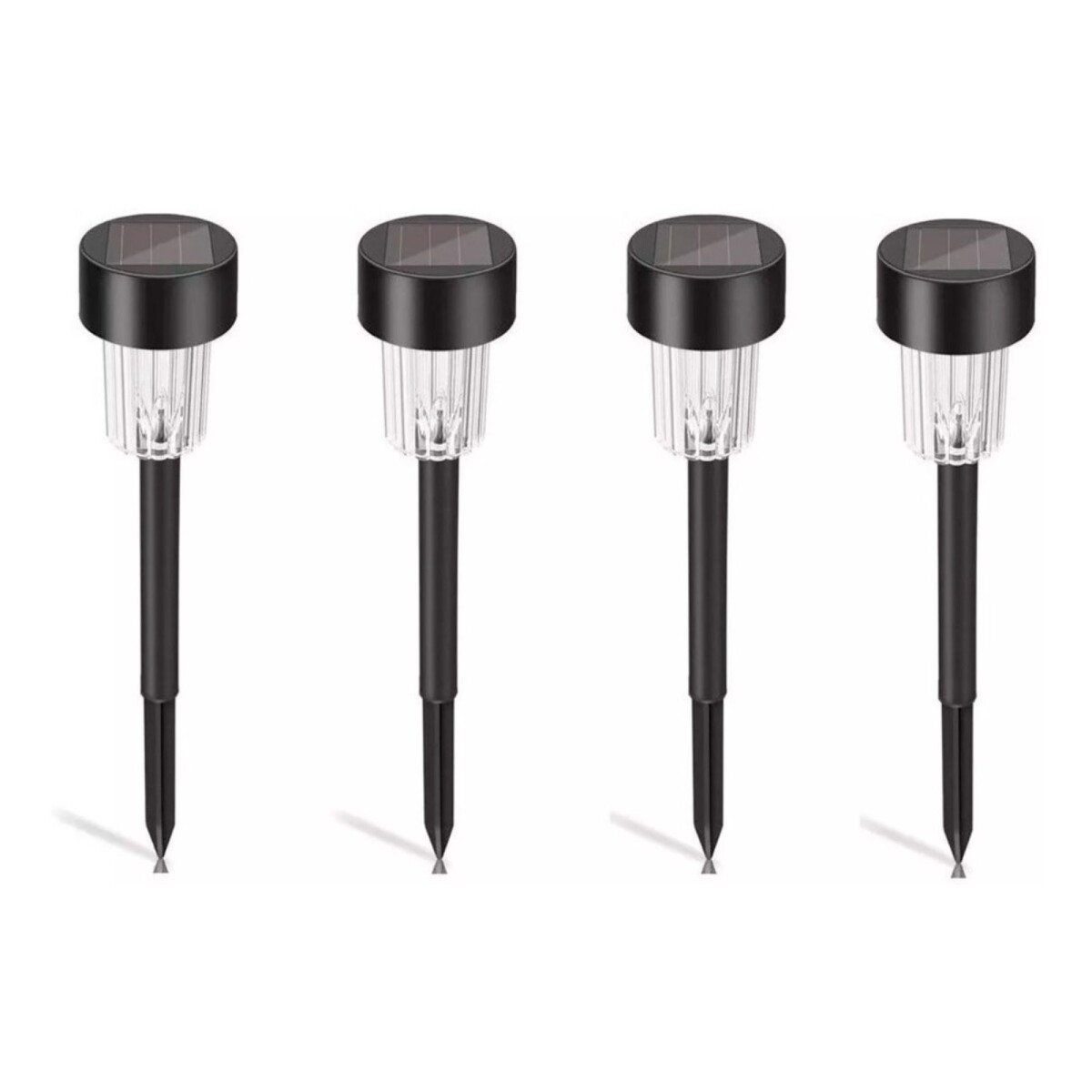 Luces Solar Farol Estaca Antorcha Luz Led Jardin X4 - Variante FRIA 