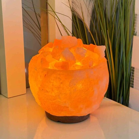 Lámpara de Sal Himalaya / Alto 17cm x Ø 10cm Lámpara de Sal Himalaya / Alto 17cm x Ø 10cm