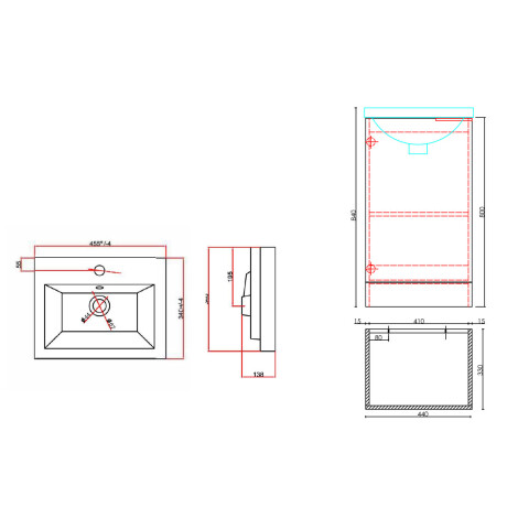 MOBILIARIO BAÑO BACHA Y MUEBLE MDF LAQUEADO GRIS MATE GAMAS DE GRIS