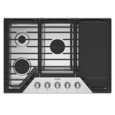 ESTUFA EMPOTRABLE WHIRLPOOL, 30", 5 QUEMADORES, A GAS, CON PARRILLA 001