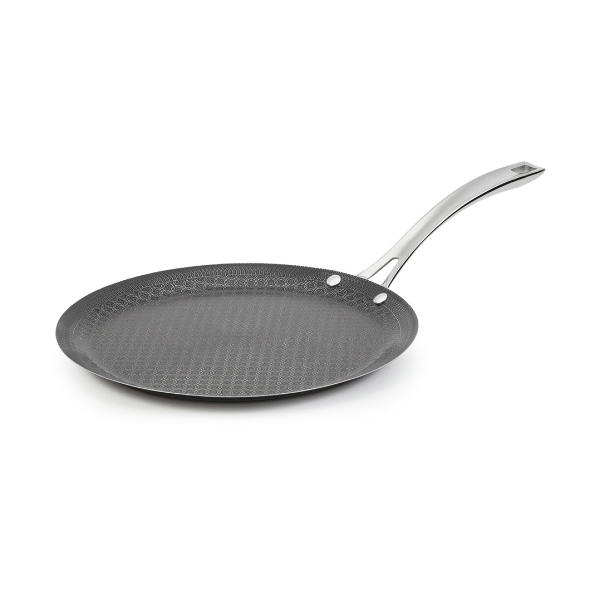 Cuisinart® FUSIONPLUS HYBRID PLANCHA REDONDA DE ACERO INOXIDABLE 12" CON ASAS COOL GRIP? 