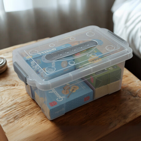 Caja organizadora 4,25lt TRANSPARENTE