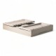 Caja Pp Organizadora Plegable Y Apilable Con Tapa De Mdf Sin Color