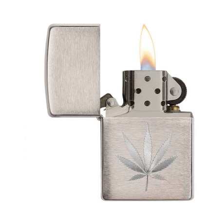 Encendedor Zippo Leaf Design Engrave plata 001
