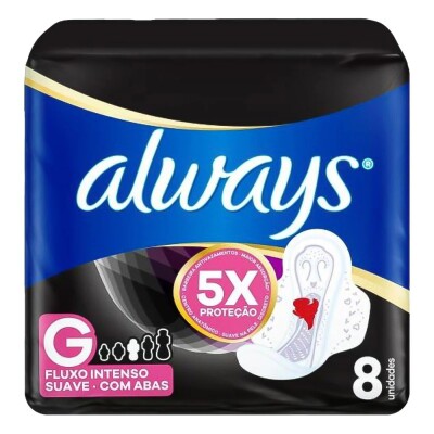 Toallitas Femeninas Always Noche Suave Talle G 8 Uds. Toallitas Femeninas Always Noche Suave Talle G 8 Uds.