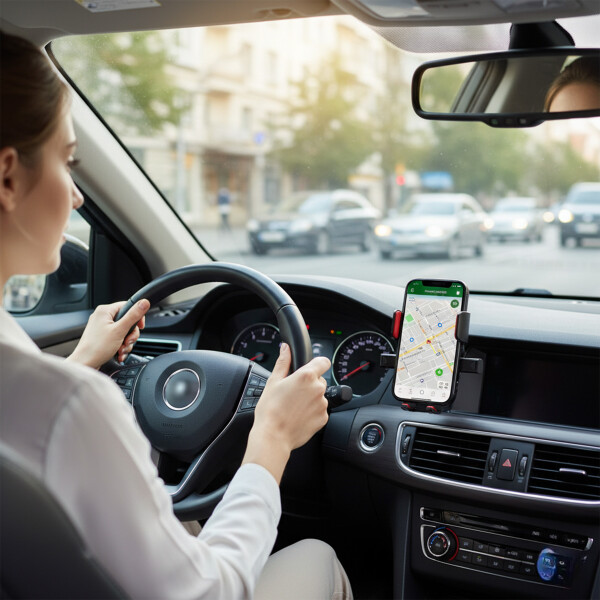 Soporte Celular Auto Universal 360 Ajustable Miccell Color Negro