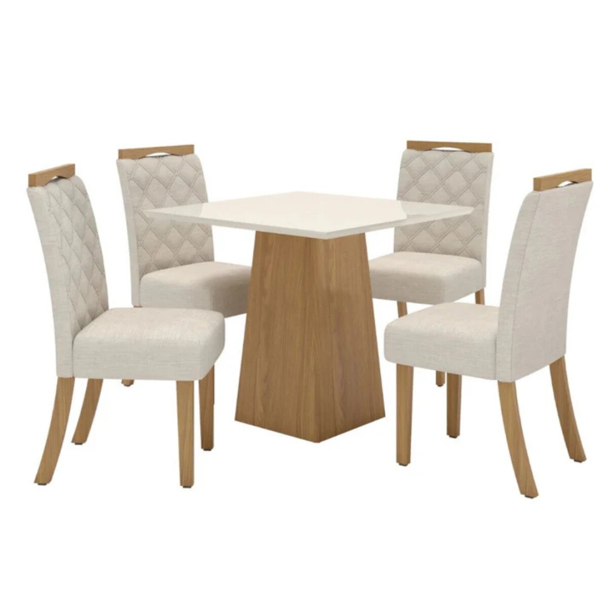 Juego de Comedor Málaga 4 Sillas 