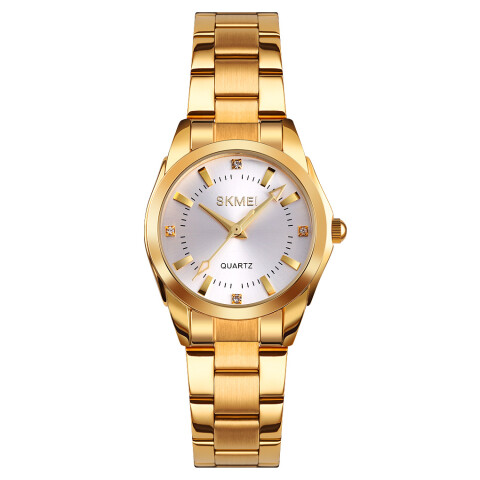 Reloj Skmei 1620GD para dama en acero dorado Reloj Skmei 1620gd Para Dama En Acero Dorado