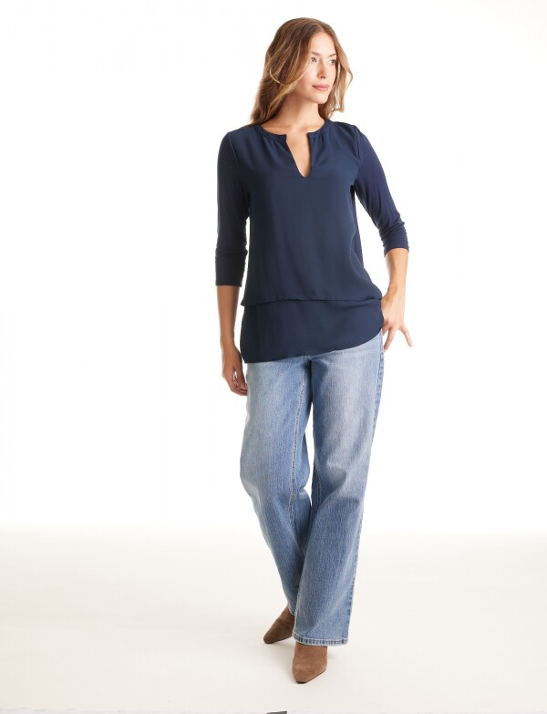 Blusa Layers AZUL