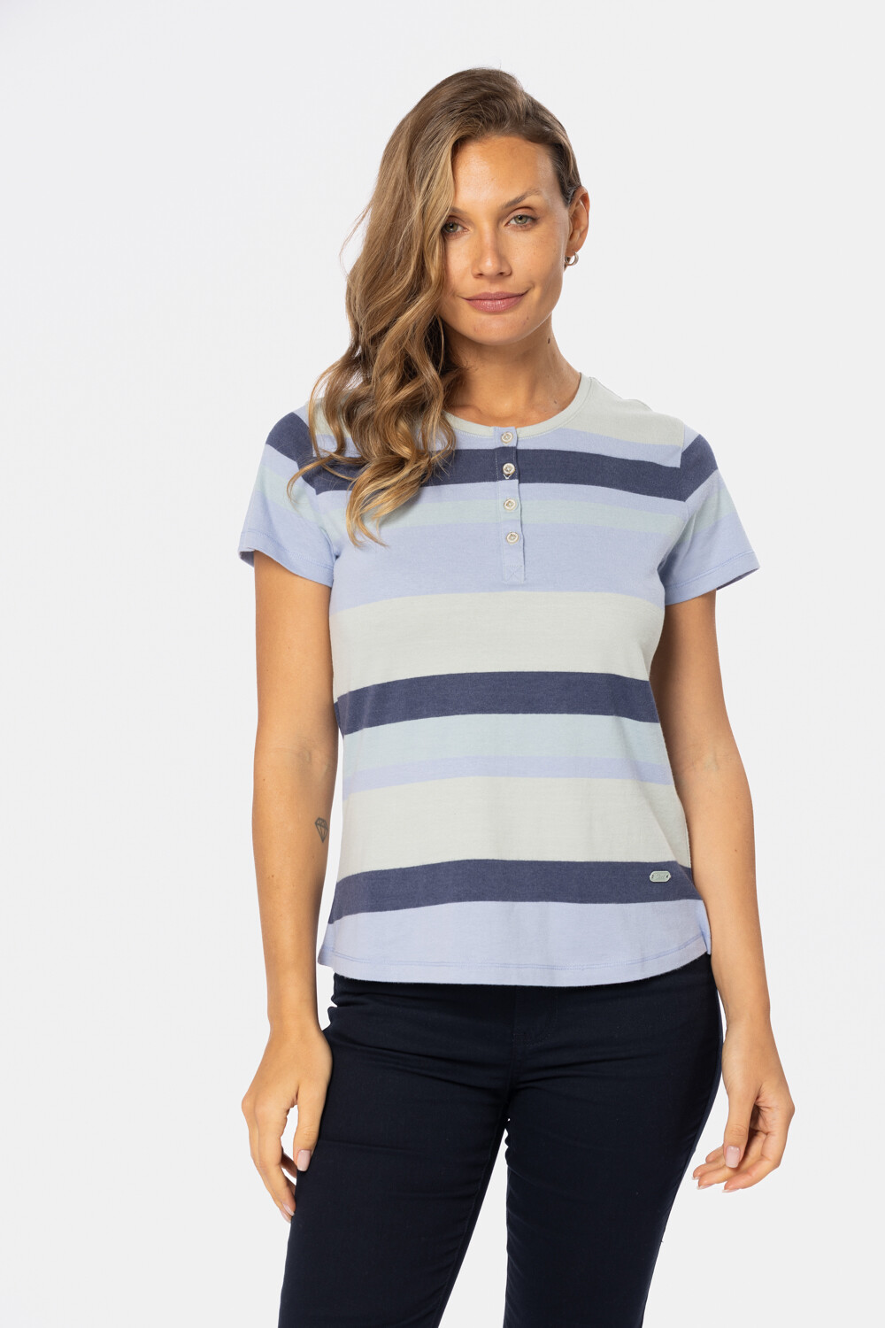 REMERA RAYADA Verde