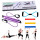 SetX5 Pilates Barra+ Banda Elásticas Expert Fitness Multicolor